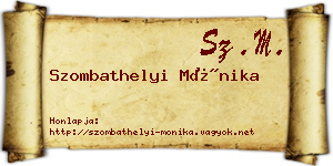 Szombathelyi Mónika névjegykártya