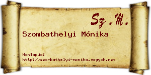 Szombathelyi Mónika névjegykártya